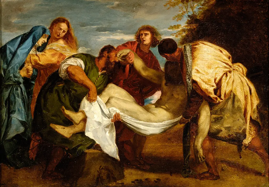 The Entombment of Christ in Detail Eugene Delacroix